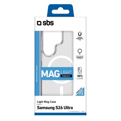 2. SBS Cover Light Mag Protective Case for Samsung Galaxy S26 Ultra Compatible with MagSafe - Transparent