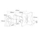 5. Maclean MC-503S Monitor Wall Mount (Swivel, Wall, Tilt; 23" - 42"; Max. 30kg)