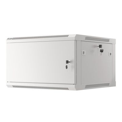 3. LANBERG WALL-HUNG RACK CABINET 19" 6U 600X600 METAL DOOR GRAY (FLAT PACK) WF01-6606-00S