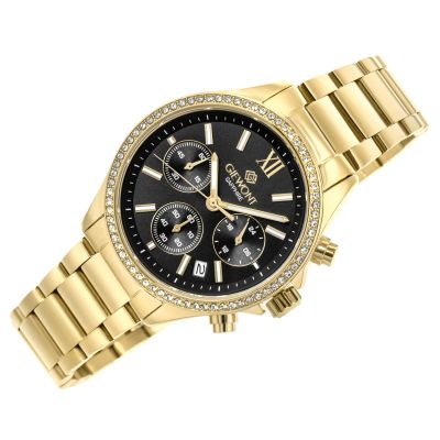 3. Giewont Sapphire Gold Black Women's Watch GW3670-B3