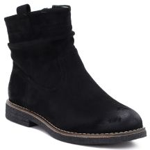 Women's black suede ankle boots Jezzi ASA296-4