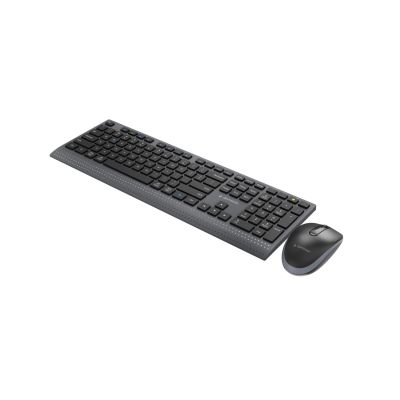 4. GEMBIRD WIRELESS KEYBOARD + MOUSE DUAL MODE SET, 2.4 GHZ + BT, SLIM, US LAYOUT, BLACK
