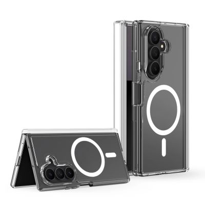 2. Dux Ducis Clin Mag Case for Samsung Galaxy Z Fold 8 / Z Fold 7 Compatible with MagSafe - Transparent