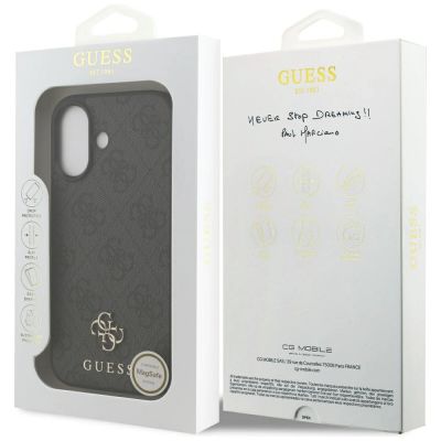 8. Guess 4G Small Classic Logo MagSafe case for iPhone 17 - black