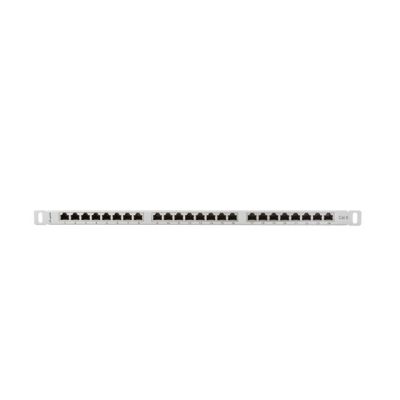 3. Patch panel Lanberg PPS6-0024-S (0.5U; cat. 6; 24xRJ-45)