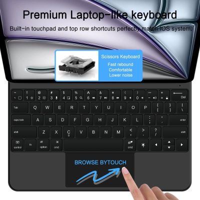 7. Tech-Protect Smartcase Magnetic with Keyboard for iPad Pro 12.9” 2020 / 2021 / 2022 / iPad Air 13” 2024 / 2025 - Black