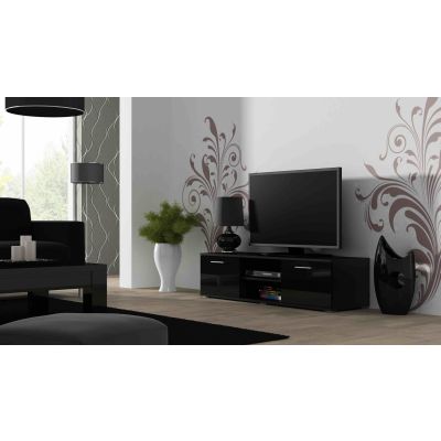 TV cabinet SOHO 140 black/gloss black