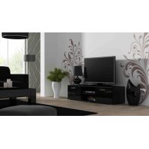 TV cabinet SOHO 140 black/gloss black
