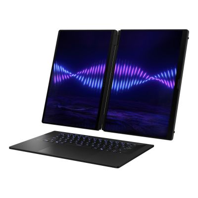5. ASUS ROG Zephyrus Duo 16 GX651AX-U9322X Ultra 9 386H 2x16.0"3K Touch OLED 120Hz 1100nits AG 32GB LPDDR5X SSD2TB GeForce RTX 5090 24GB Cam1080p + IR 90WHrs W11Pro Aluminum Stellar Gray
