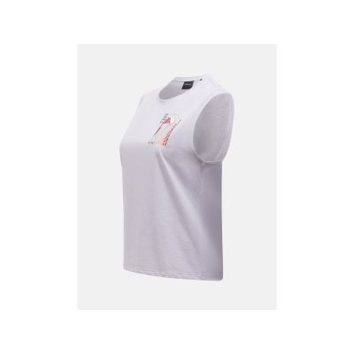 3. PEAK PERFORMANCE W Explore Graphic Sleeveless T-shirt for women, gray