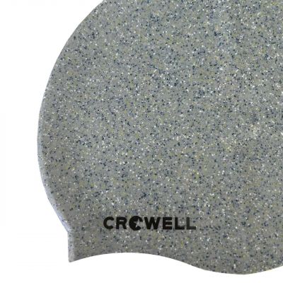 4. Crowell Recycling Pearl Silicone Swim Cap Silver Color 2