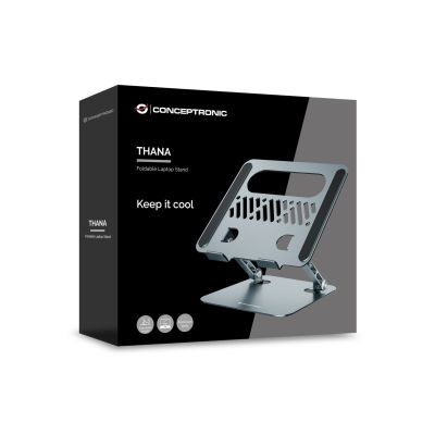6. Conceptronic THANA10G Laptop Stand Notebook Stand Gray 43.2 cm (17")