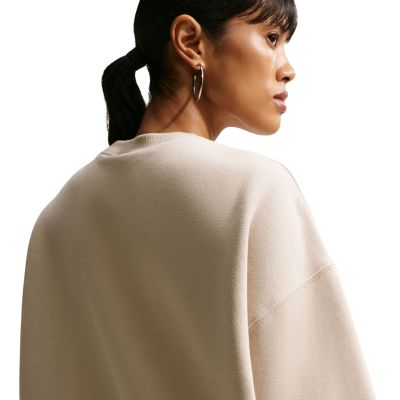 4. Women's Nike Studio Fleece Cream Sweatshirt IM8082 236