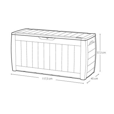3. Garden box 270 L Hollywood 247310 KETER
