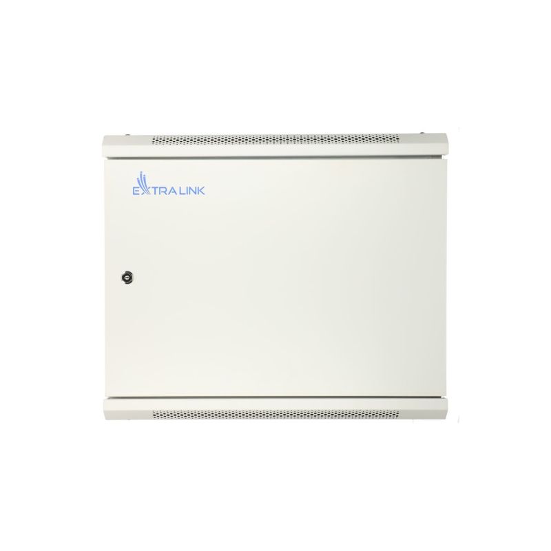 3. Extralink 12U 600x450 ASP Gray wall-mounted rack cabinet, solid sheet metal door