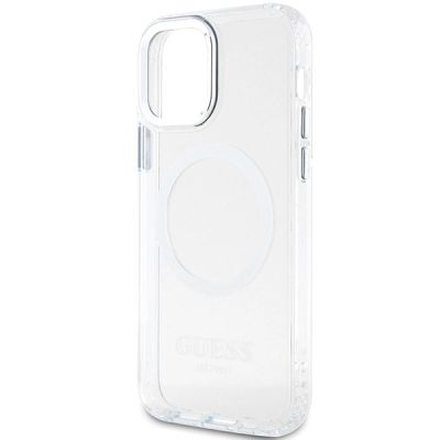 6. Guess Metal Outline Magsafe case for iPhone 12 / iPhone 12 Pro - silver