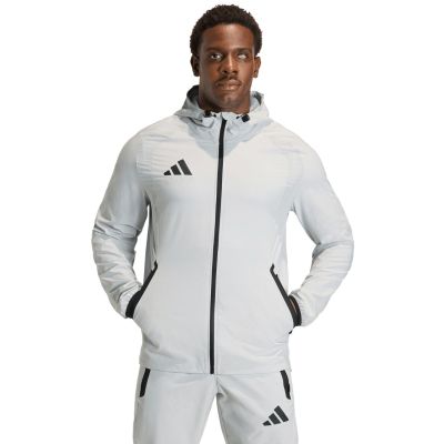 Men's adidas Tiro 26 Travel Windbreaker Jacket Light Gray KD3336
