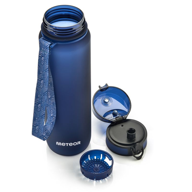 36. Meteor 650 ml navy blue sports bottle