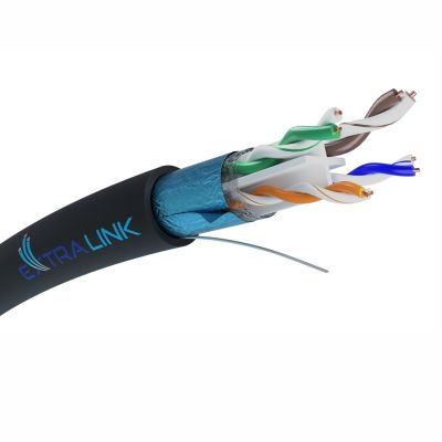 7. Extralink CAT6 FTP (F/UTP) V2 Outdoor Network Cable 50 m