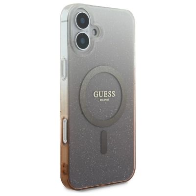 4. Guess IML Glitter Gradient MagSafe iPhone 16 Case - Brown