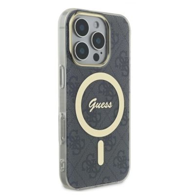 4. Guess IML 4G MagSafe iPhone 16 Pro Case - Black