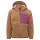 Trollkids Kids Aurlandsfjord Jacket children’s fleece jacket with hood, zip closure, brown (466-823)