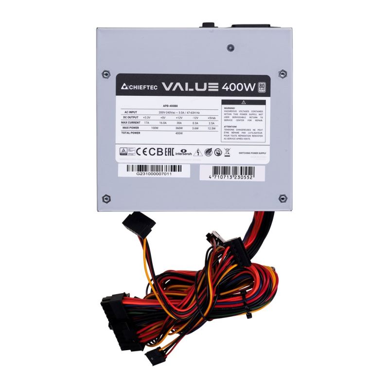 3. CHIEFTEC POWER SUPPLY VALUE SERIES APB-400B8 400W