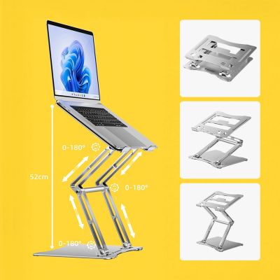 12. Wozinsky WRS-CPY75DSS Aluminum Laptop and Tablet Stand + Free Smartphone Stand - Silver
