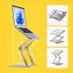 12. Wozinsky WRS-CPY75DSS Aluminum Laptop and Tablet Stand + Free Smartphone Stand - Silver