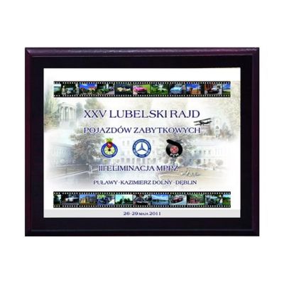 9. Plastic diploma with color touch laminate