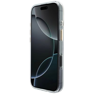 5. Guess IML Gradient Script Metal MagSafe Case for iPhone 17 - White