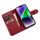 9. iCarer Wallet Case 2in1 Cover iPhone 14 Plus Anti-RFID Leather Flip Cover Red (WMI14220727-RD)
