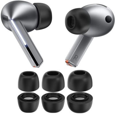 2. Tech-Protect Ear Tips for Samsung Galaxy Buds 3 Pro in sizes S / M / L - black (3 pcs.)