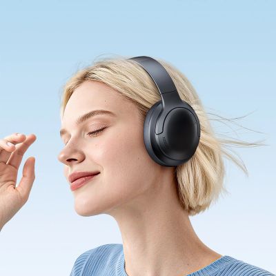 6. Baseus Bass BH1 Lite Wireless On-Ear Bluetooth 6.0 Headphones - Black