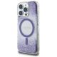 2. Guess HC Resin Bottom Glitter MagSafe case for iPhone 16 Pro Max - purple
