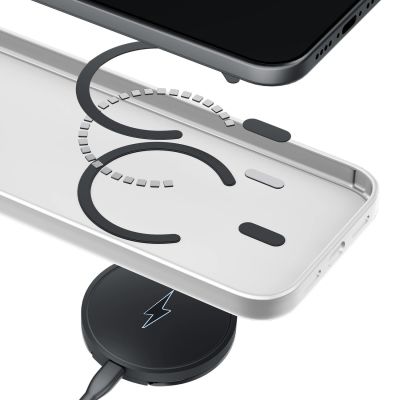 3. 3mk Smoke MagCase for iPhone 17 Pro - White-Translucent