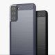 4. Carbon Case Flexible Cover TPU Case for Samsung Galaxy S21+ 5G (S21 Plus 5G) blue