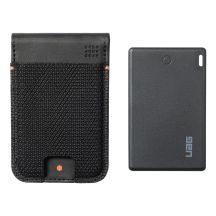 UAG Metropolis Wallet - wallet with a stand and a location card (Apple Find My and Google Find Hub), compatible with MagSafe (kevlar black)