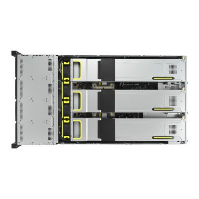 4. Asus Rack Platform (2U) RS720A-E12-RS24U AMD Epyc 9004 (24x NVMe, 2xM.2, 3xGPU, 2x10Gbe, IPMI, 1+1 2600W)