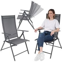 GARDEN CHAIR 57x68x106CM 2xTEXTLINE 7-POSITION SET 2 PCS