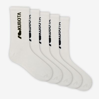 4. Kubota 5-pack of i love kubota socks cream K25SS-300-002-01-5