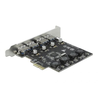 3. DeLOCK PCI Express x1 Card to 4 x external USB Type-A female SuperSpeed USB (USB 3.2 Gen 1)