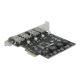 3. DeLOCK PCI Express x1 Card to 4 x external USB Type-A female SuperSpeed USB (USB 3.2 Gen 1)
