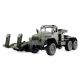 Amewi Ural B36 6WD Military Truck with Lowbed Trailer 1:16 RTR Green