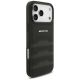 4. AMG Leather Debossed Lines Logo Case for iPhone 17 Pro Max - Black