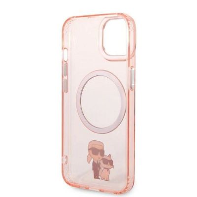 7. Karl Lagerfeld KLHMP14SHNKCIP iPhone 14 6.1" hardcase pink/pink Iconic Karl&Choupette Magsafe