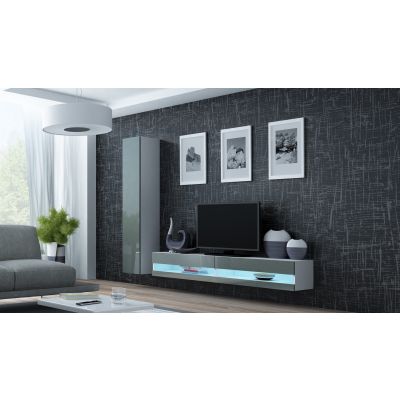 5. TV cabinet VIGO NEW '180' 30/180/40 white/gray