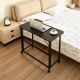 4. MACLEAN FOLDING DESK WITH WHEELS MACLEAN FOLDING DESK TABLE, BLACK, MOBILE, 100X65CM, MAX. 50KG, ANGLED, L-SHAPED, MC