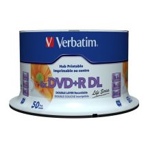 DVD+R 8.5GB 8X DOUBLE LAYER/WIDE PRINTABLE SURF 50ER SPIN