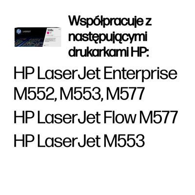 7. HP 508X High-Capacity Magenta Original LaserJet Toner Cartridge
